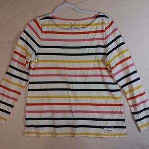 Talbots 🌲Top Multi-colored stripes MP